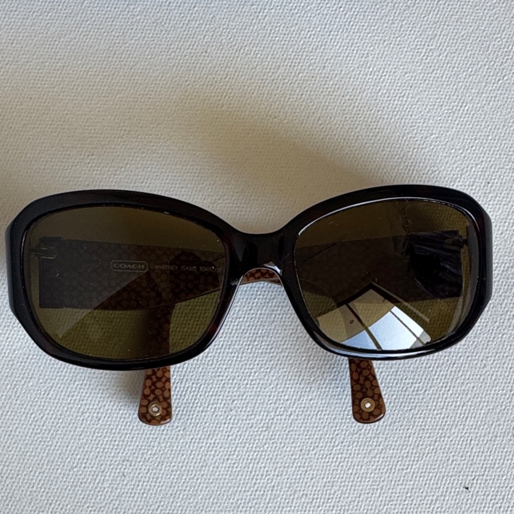 Coach Whitney Tortoise Sunglasses with Case - Picture 3 of 7